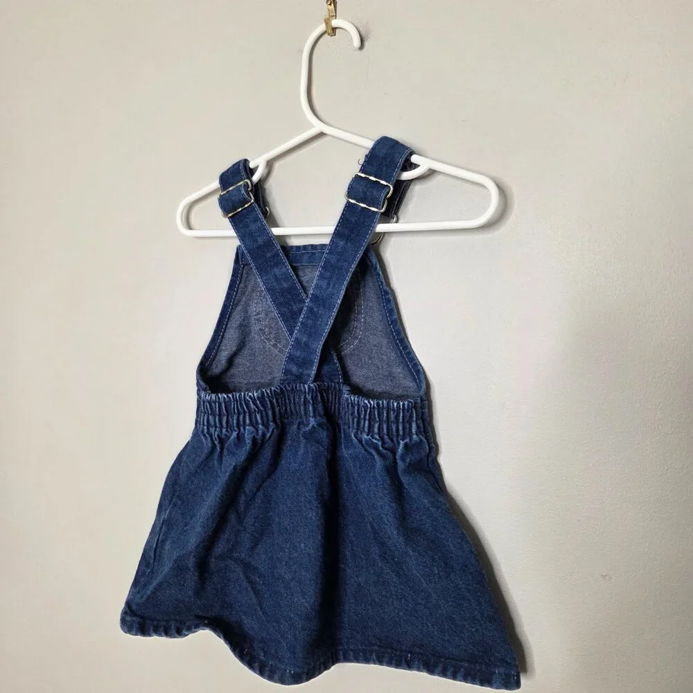 VINTAGE OSHKOSH Dark Denim Skirted Overalls